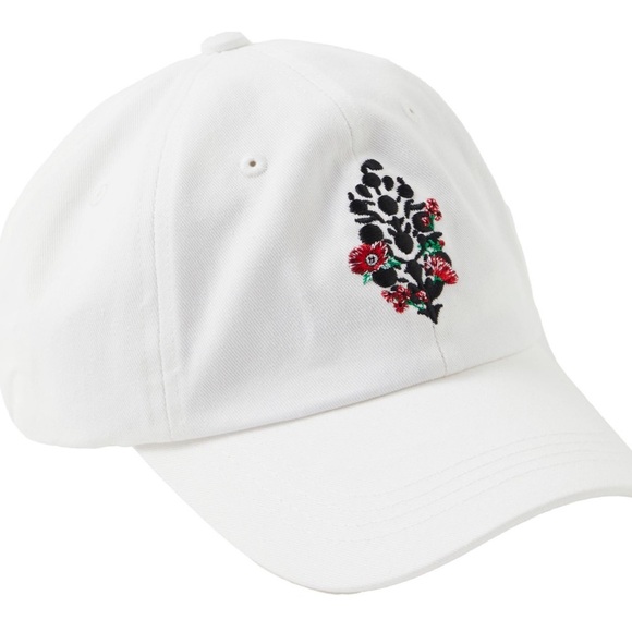NWT Free People Blooming Buti Baseball Cap in Ivory - Picture 1 of 4